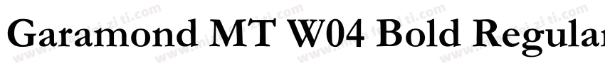 Garamond MT W04 Bold Regular字体转换